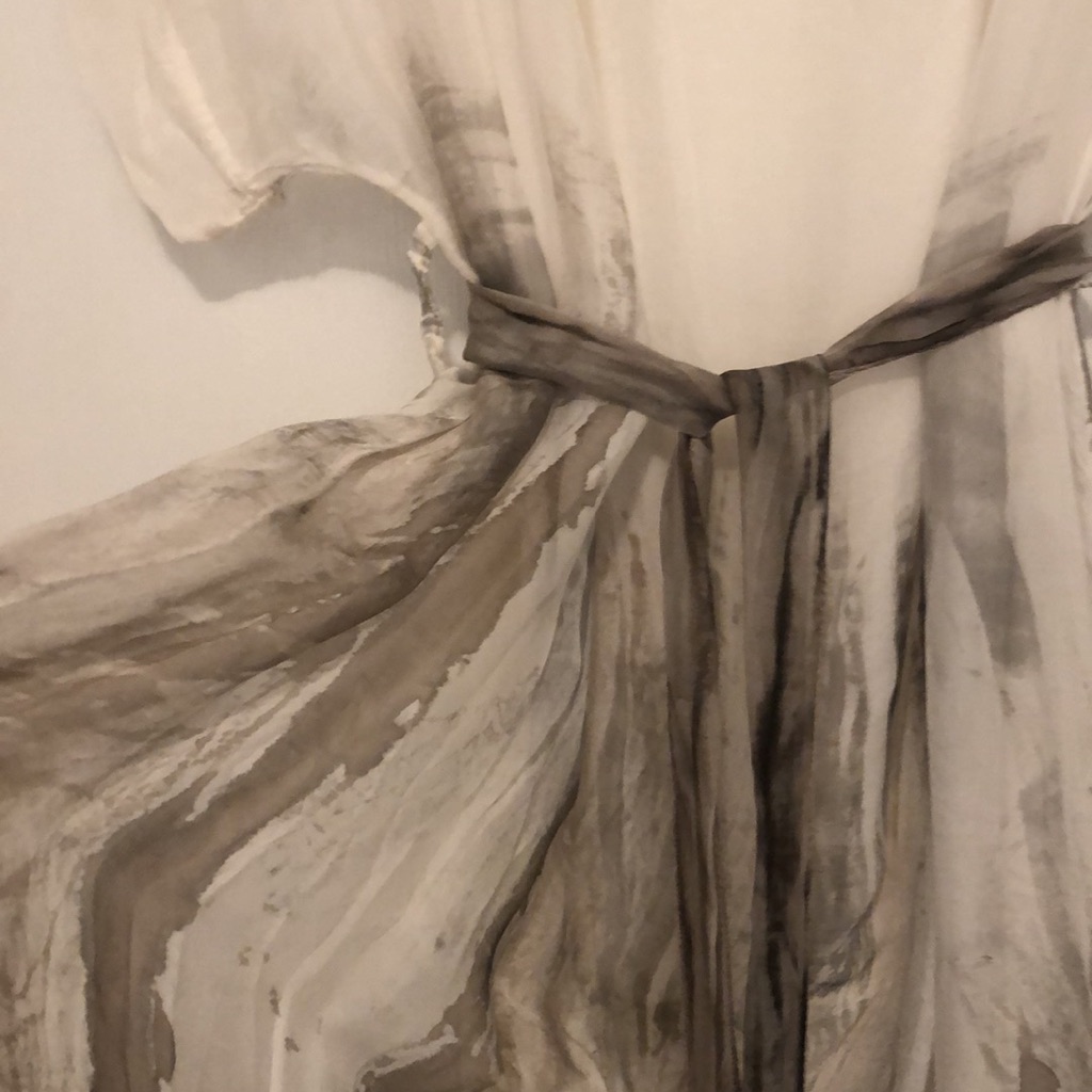 Flowy Grecian Style Maxi Silk Lined Dress